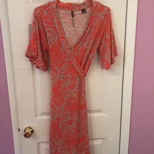 Printed Wrap Dress